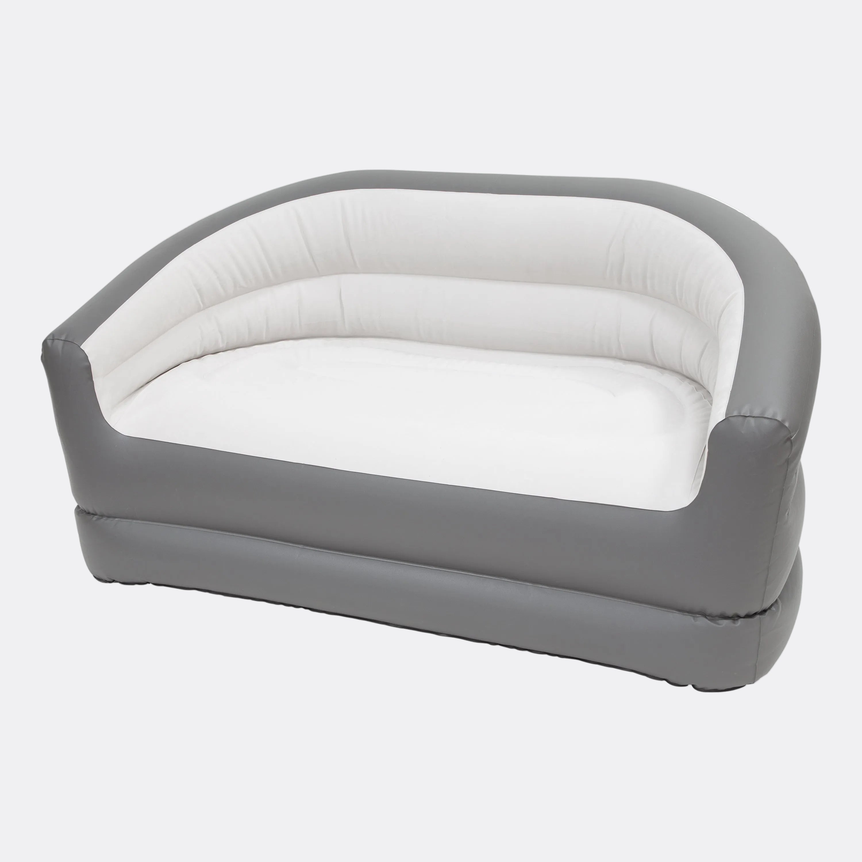 2 Person Inflatable Armchair Sofa - Light Grey