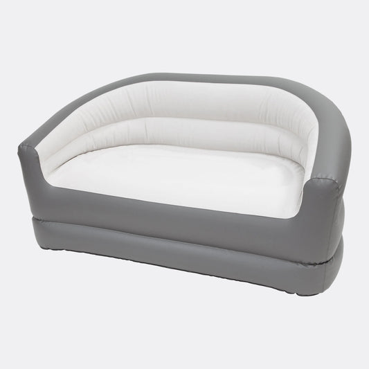 2 Person Inflatable Armchair Sofa - Light Grey