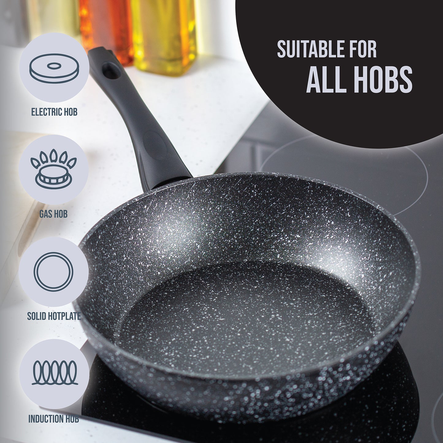 Classic 28cm Black Non Stick Sauté Pan