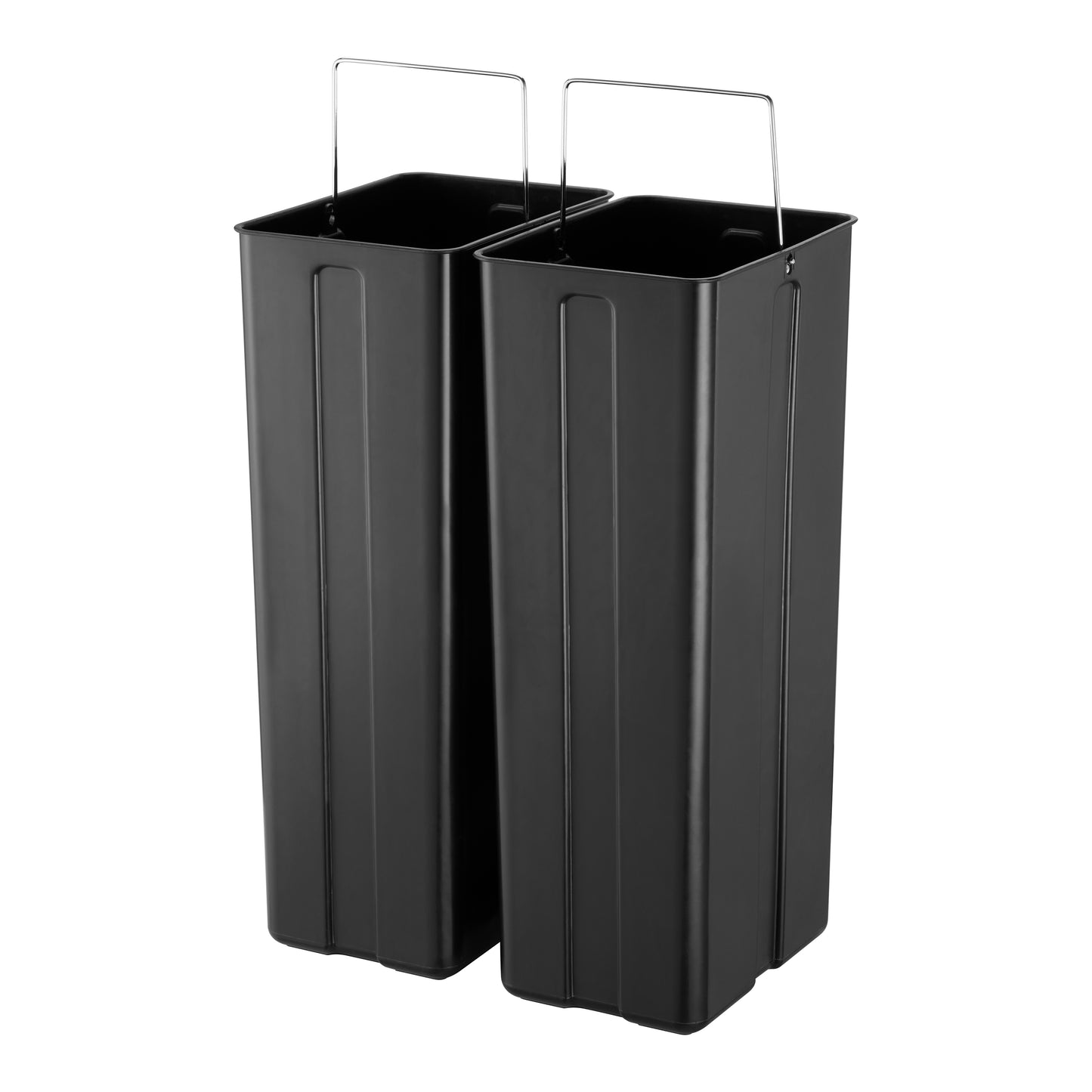 40L Stainless Steel Duo Recycling Bin with Soft Close Lid, by BLACK + DECKER