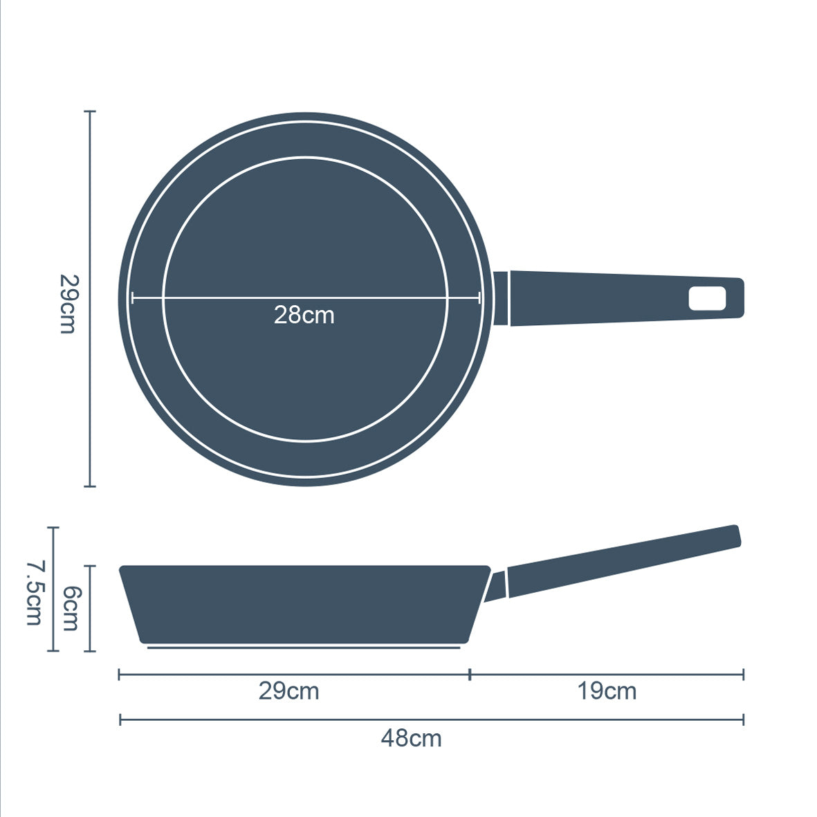 Neuvo 28cm Non Stick Frying Pan