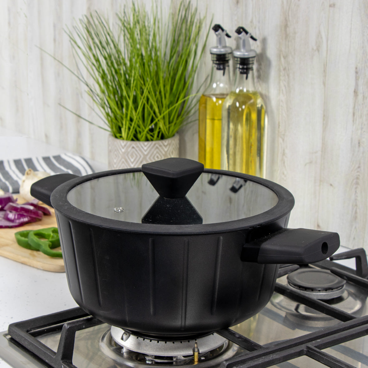 Neuvo 24cm Non Stick Stock Pot with Lid