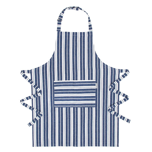 Kitchen Apron with Pocket - Navy Blue