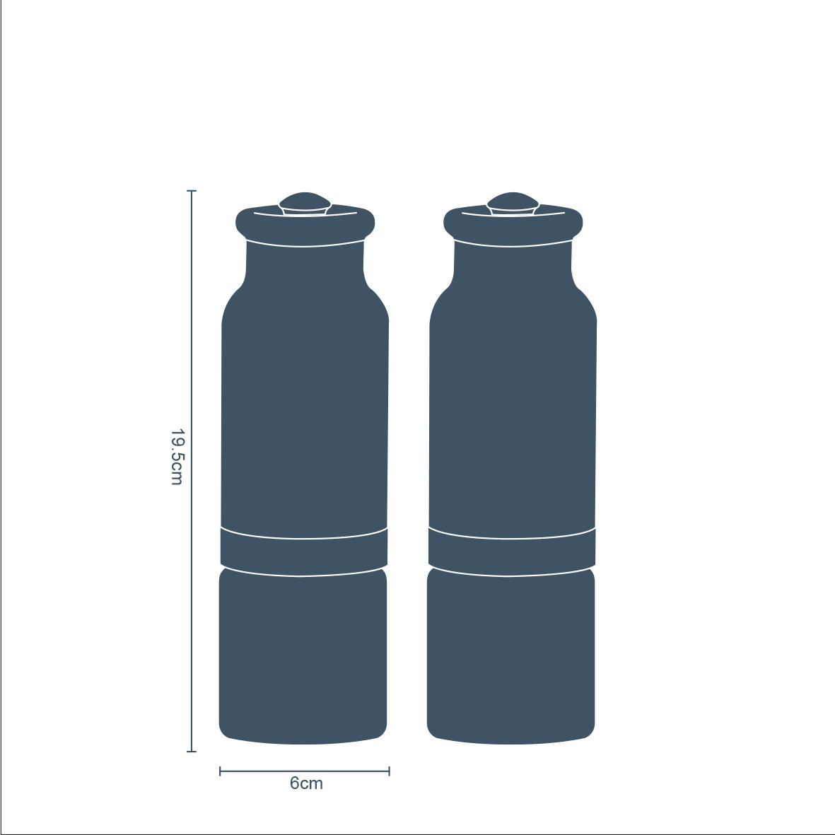 Gravity Salt And Pepper Mills - Grey