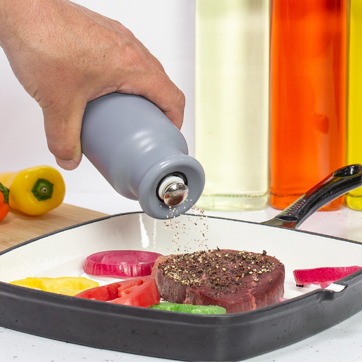 Gravity Salt And Pepper Mills - Grey