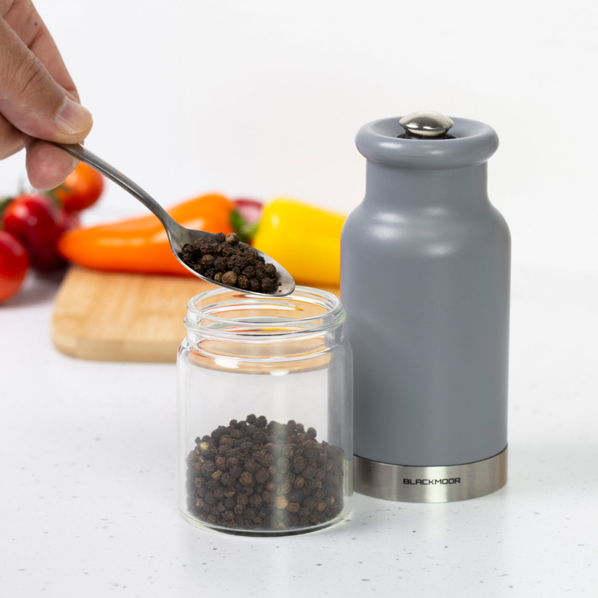Gravity Salt And Pepper Mills - Grey