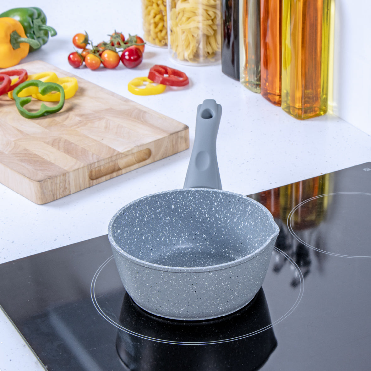 Classic 16cm Grey Non Stick Milk Pan