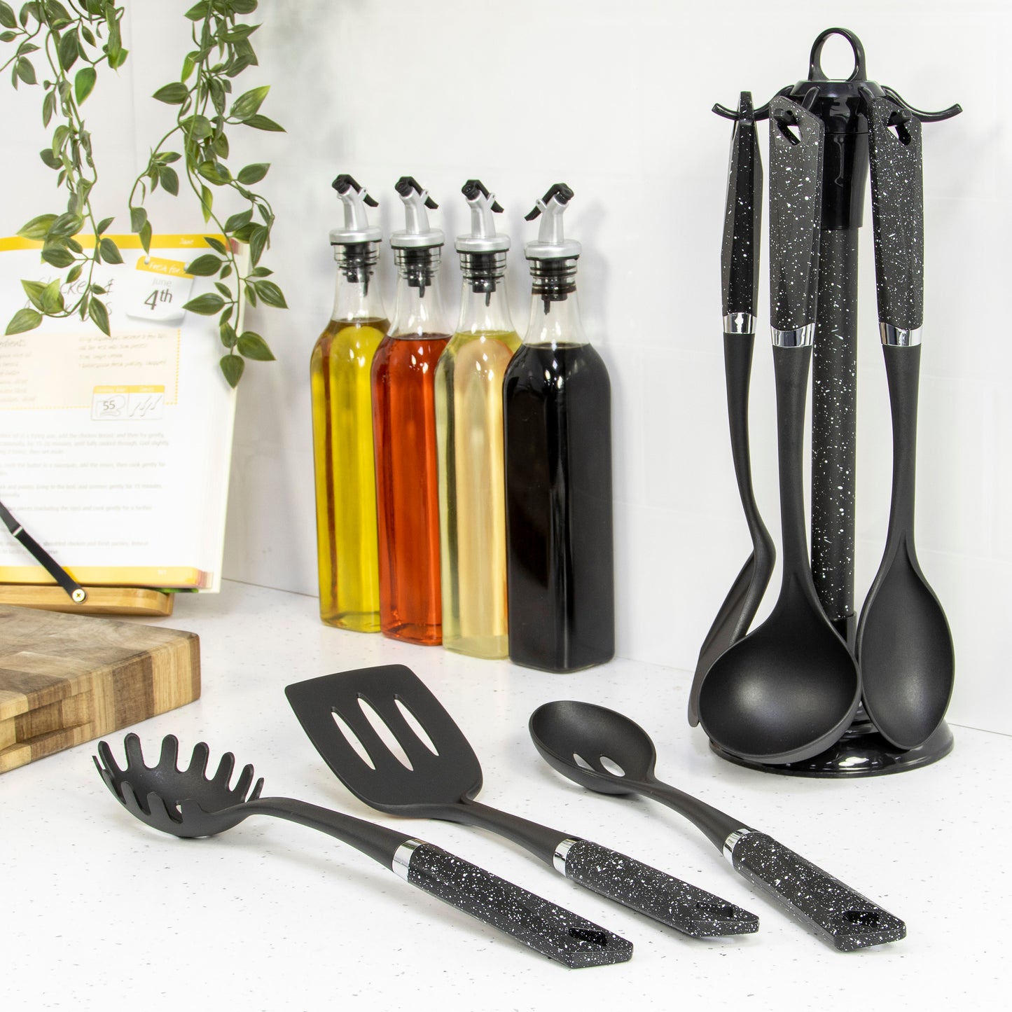 6-Piece Black Utensil Set