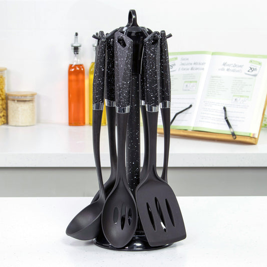 6-Piece Black Utensil Set